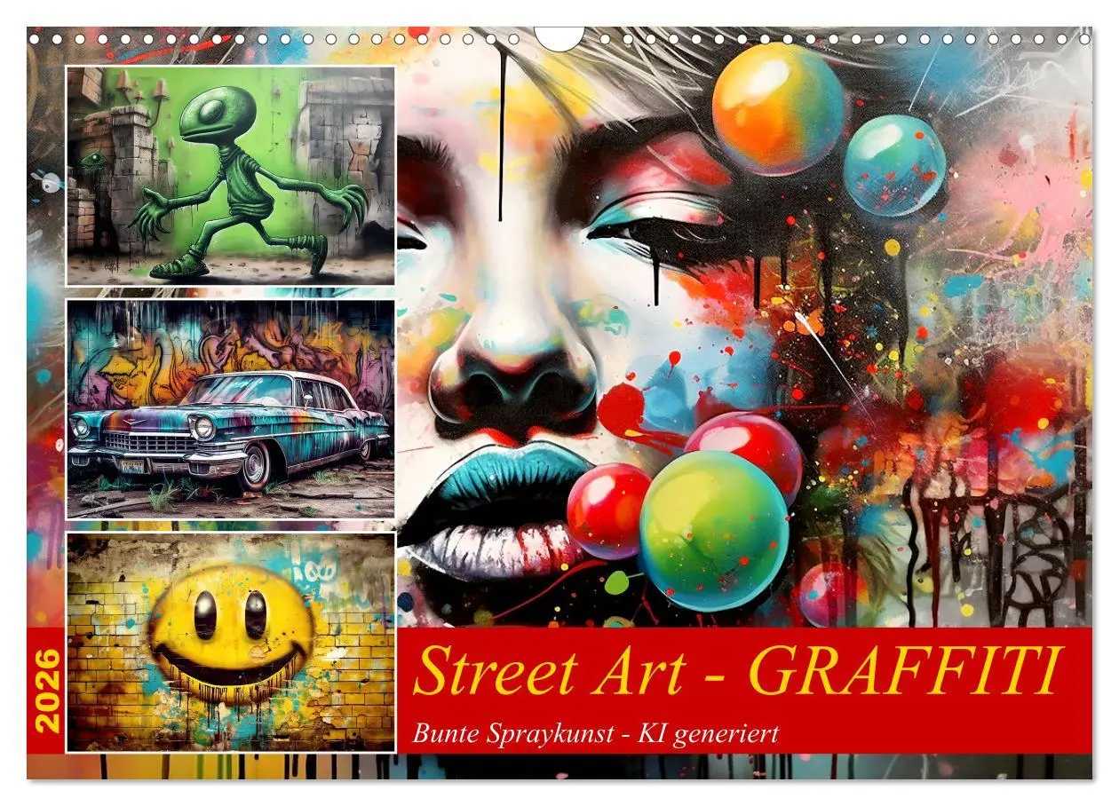 Cover: 9783457495841 | Street Art Graffiti (Wandkalender 2026 DIN A3 quer), CALVENDO...