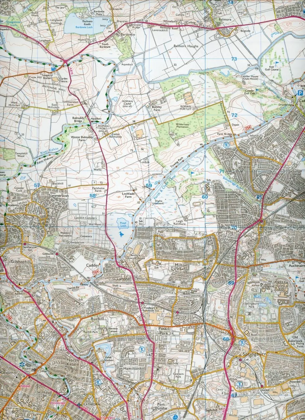 Bild: 9780319245941 | Glasgow | Ordnance Survey | (Land-)Karte | Karte/Landkarte | Englisch