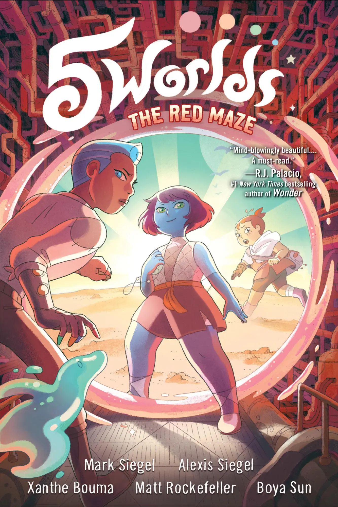 Cover: 9781101935941 | 5 Worlds Book 3: The Red Maze | (A Graphic Novel) | Siegel (u. a.)