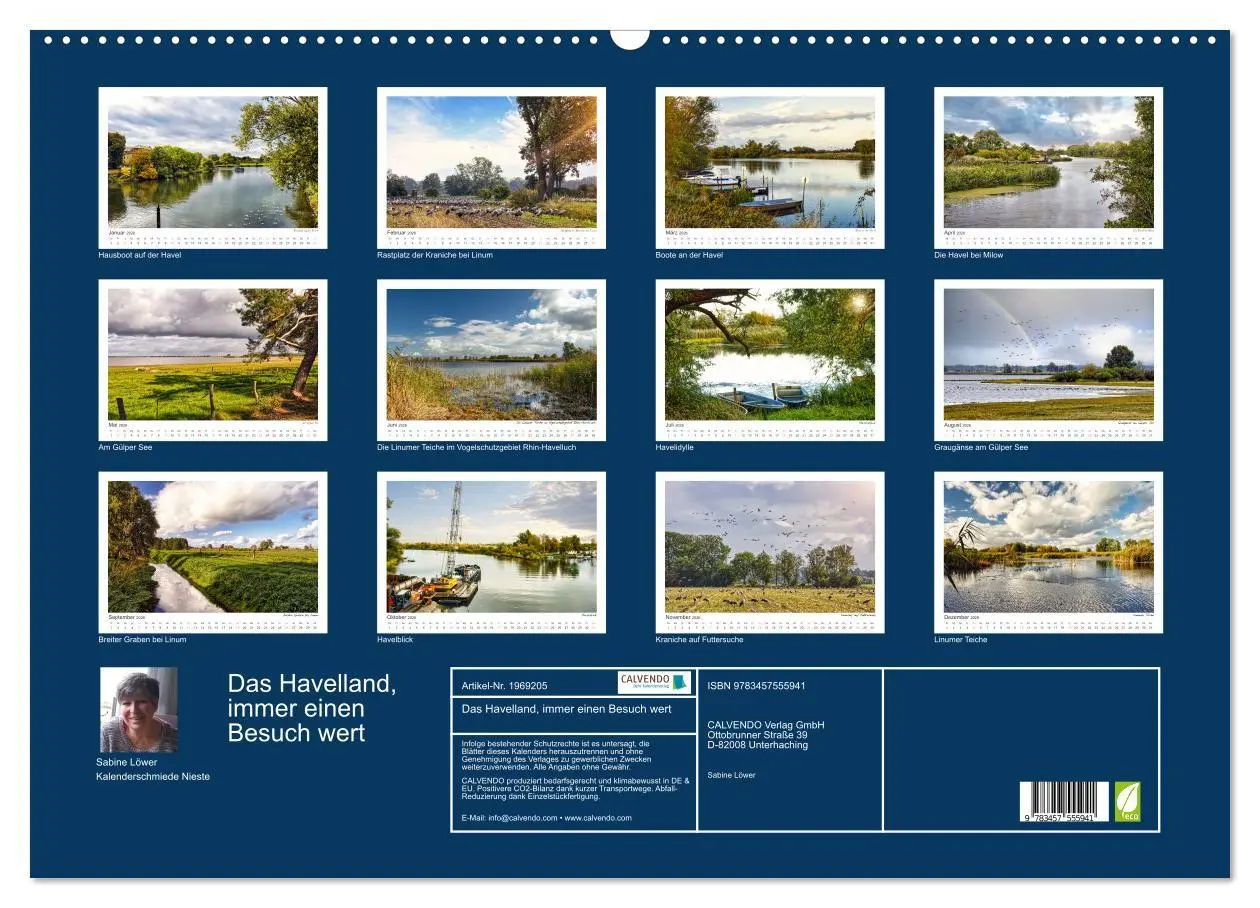 Bild: 9783457555941 | Das Havelland, immer einen Besuch wert (Wandkalender 2026 DIN A2...