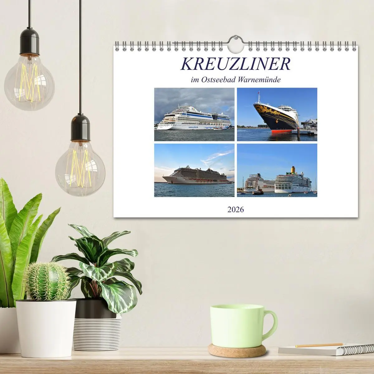 Bild: 9783457625941 | KREUZLINER im Ostseebad Warnemünde (Wandkalender 2026 DIN A4 quer),...