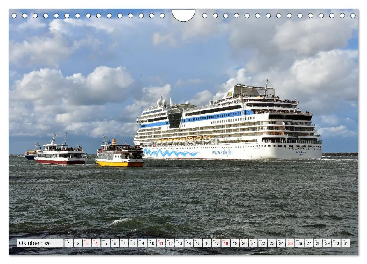 Bild: 9783457625941 | KREUZLINER im Ostseebad Warnemünde (Wandkalender 2026 DIN A4 quer),...