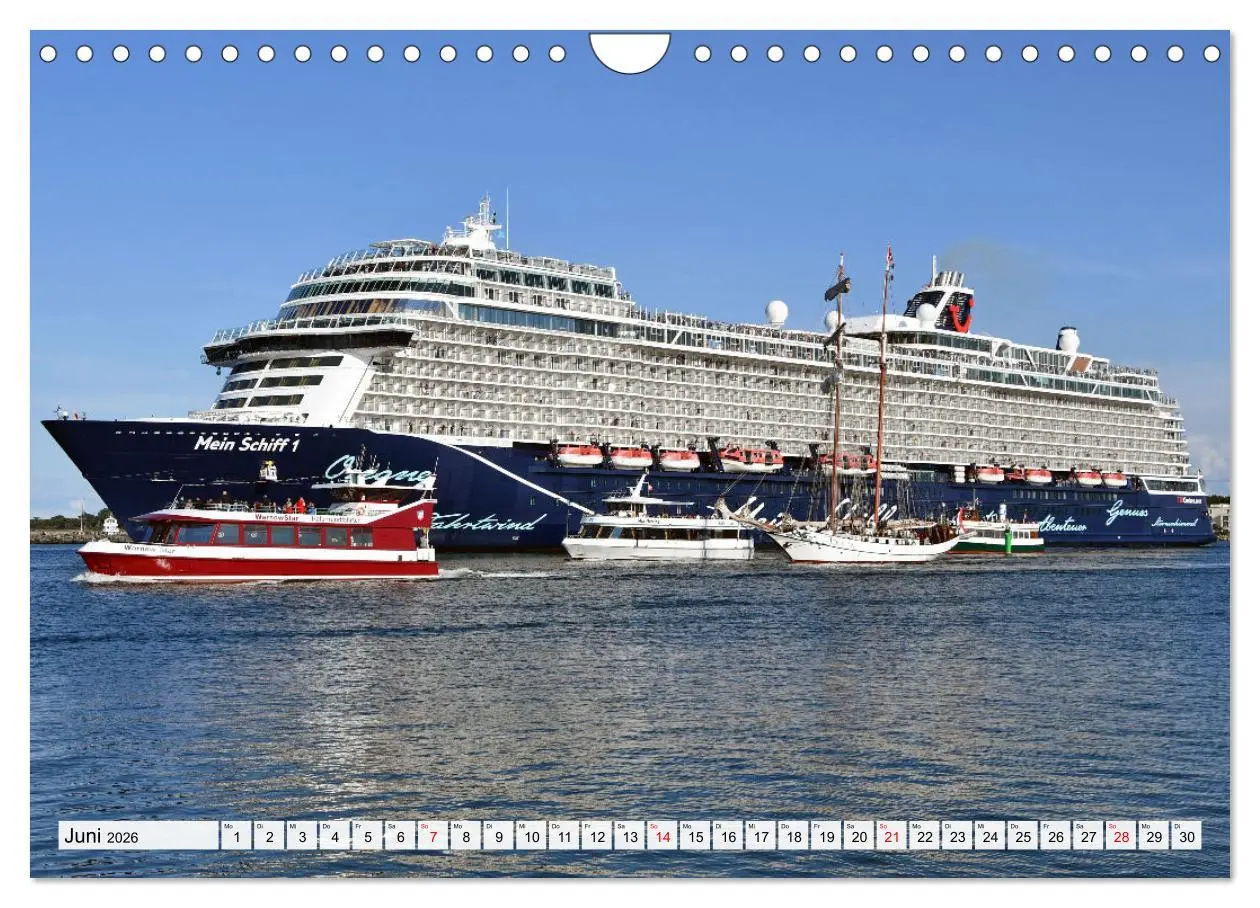 Bild: 9783457625941 | KREUZLINER im Ostseebad Warnemünde (Wandkalender 2026 DIN A4 quer),...