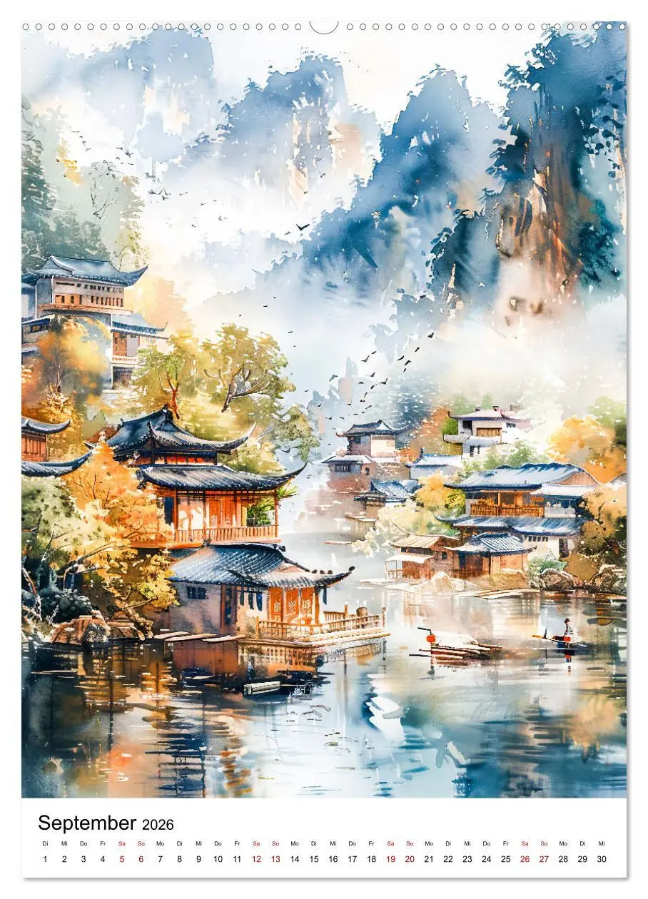 Bild: 9783516265941 | China in Wasserfarben - Idyllische Reise durch Traumlandschaften...