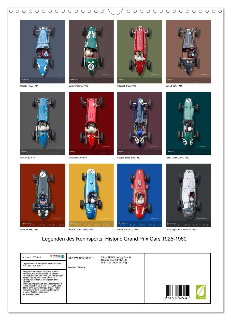 Bild: 9783569425941 | Legenden des Rennsports, Historic Grand Prix Cars 1925-1960...