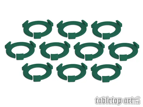 Cover: 704270726041 | Squad Marker - 25mm Dark Green (10) | Tabletop-Art | EAN 704270726041