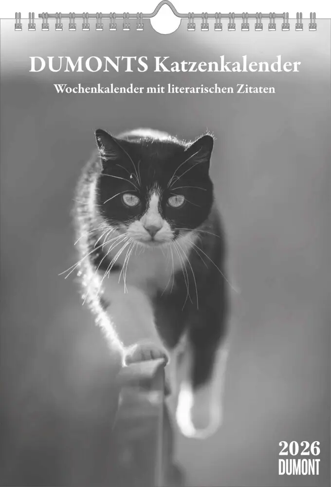 Cover: 4069095006041 | DUMONTS - Katzenkalender 2026 - Wochenkalender mit literarischen...