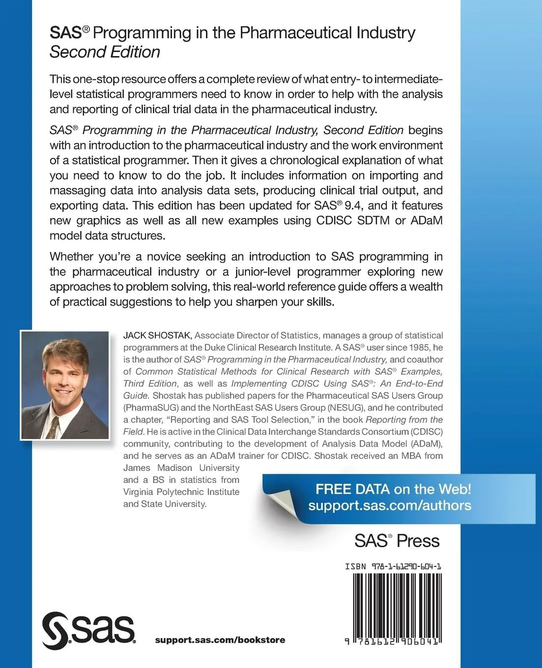 Rückseite: 9781612906041 | SAS Programming in the Pharmaceutical Industry, Second Edition | Buch