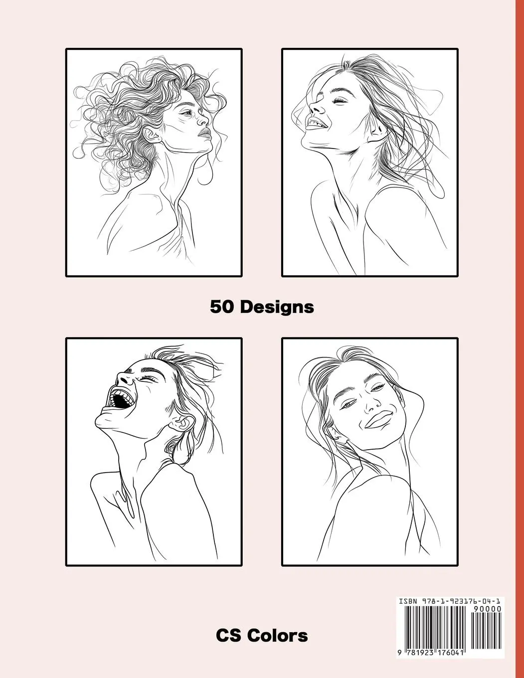 Rückseite: 9781923176041 | Portraits of Women Coloring Book | Cs Colors | Taschenbuch | Englisch
