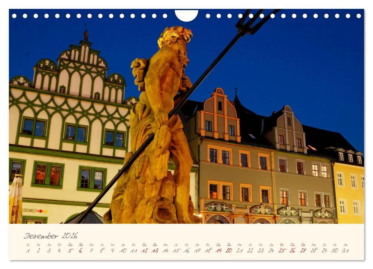 Bild: 9783457756041 | Weimar Die europäische Kulturstadt (Wandkalender 2026 DIN A4 quer),...