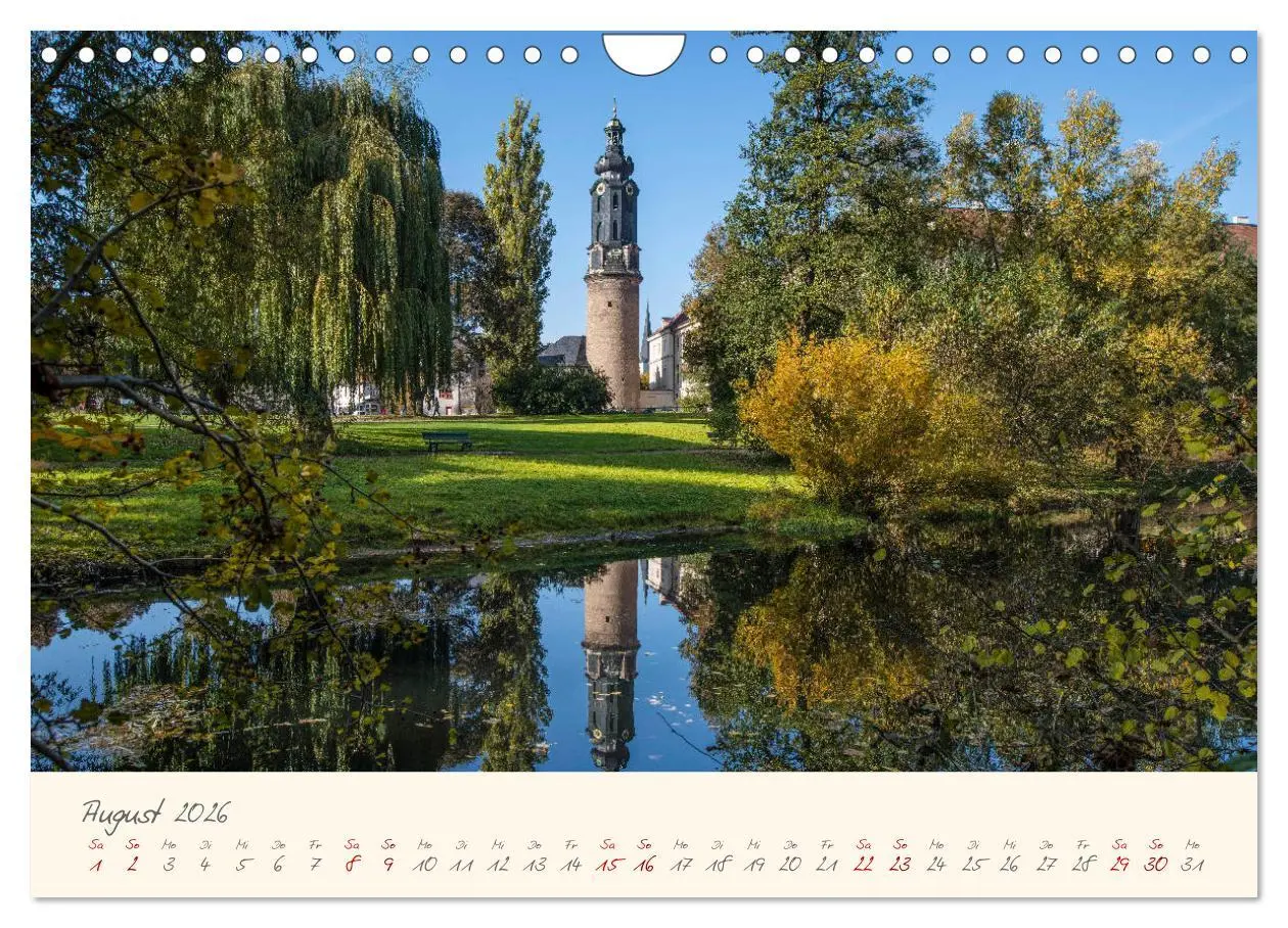 Bild: 9783457756041 | Weimar Die europäische Kulturstadt (Wandkalender 2026 DIN A4 quer),...