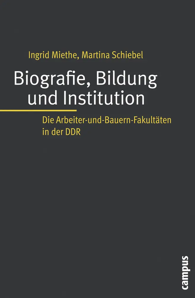 Cover: 9783593386041 | Biografie, Bildung und Institution | Ingrid Miethe (u. a.) | Buch