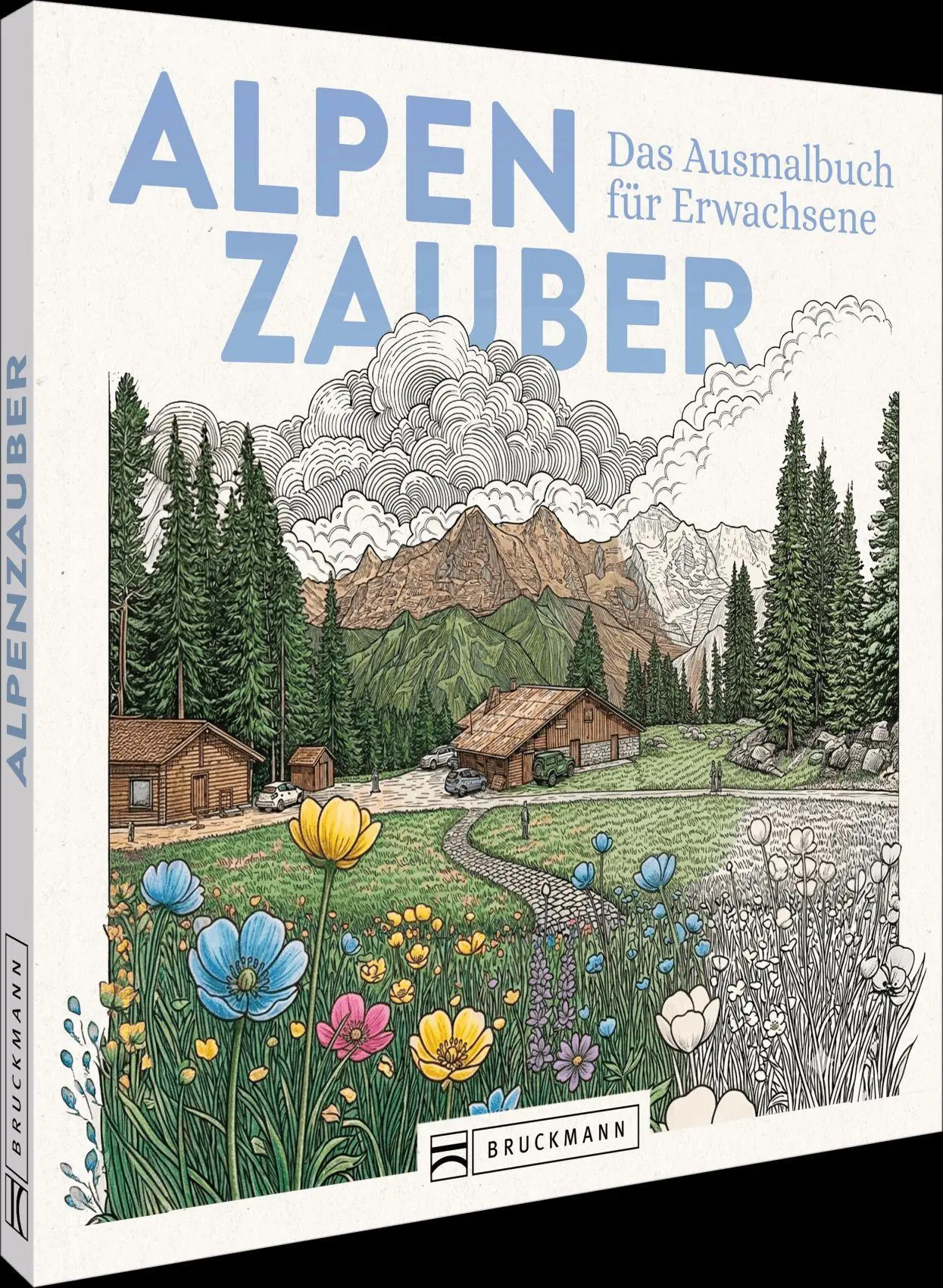 Cover: 9783734336041 | Alpenzauber - Das Ausmalbuch für Erwachsene | Taschenbuch | 64 S.