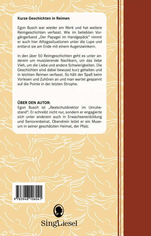 Bild: 9783948106041 | Heitere Geschichten für Senioren: Das Pferd in der Bar ... und...