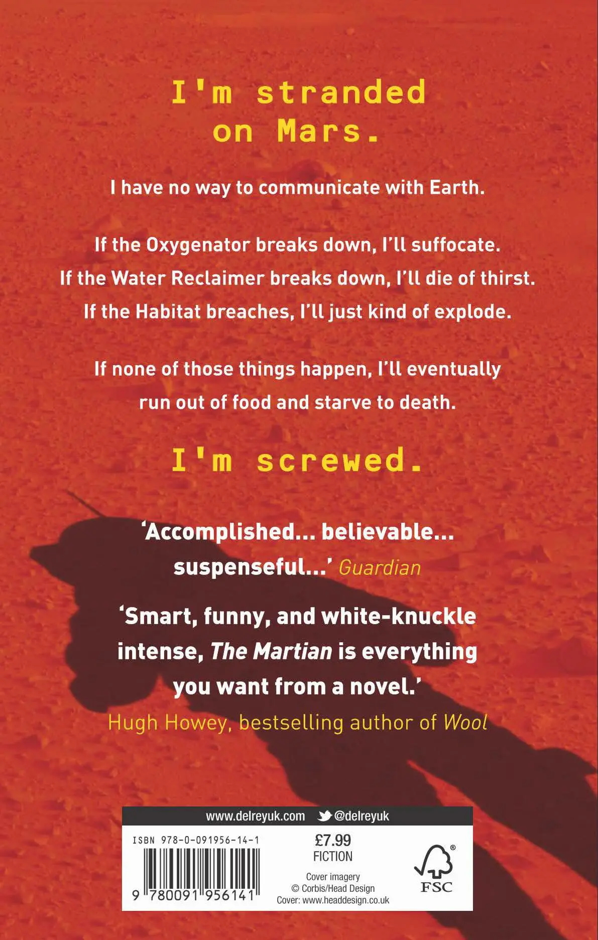 Rückseite: 9780091956141 | The Martian | Andy Weir | Taschenbuch | 372 S. | Englisch | 2014