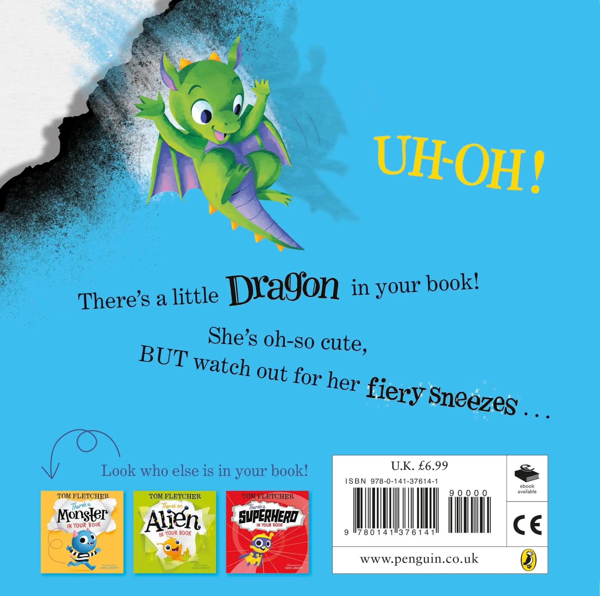 Rückseite: 9780141376141 | There's a Dragon in Your Book | Tom Fletcher | Buch | Papp-Bilderbuch