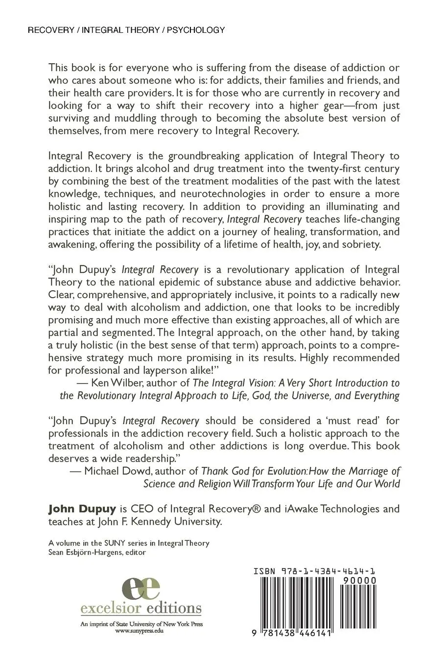 Rückseite: 9781438446141 | Integral Recovery | John Dupuy | Taschenbuch | Englisch | 2013