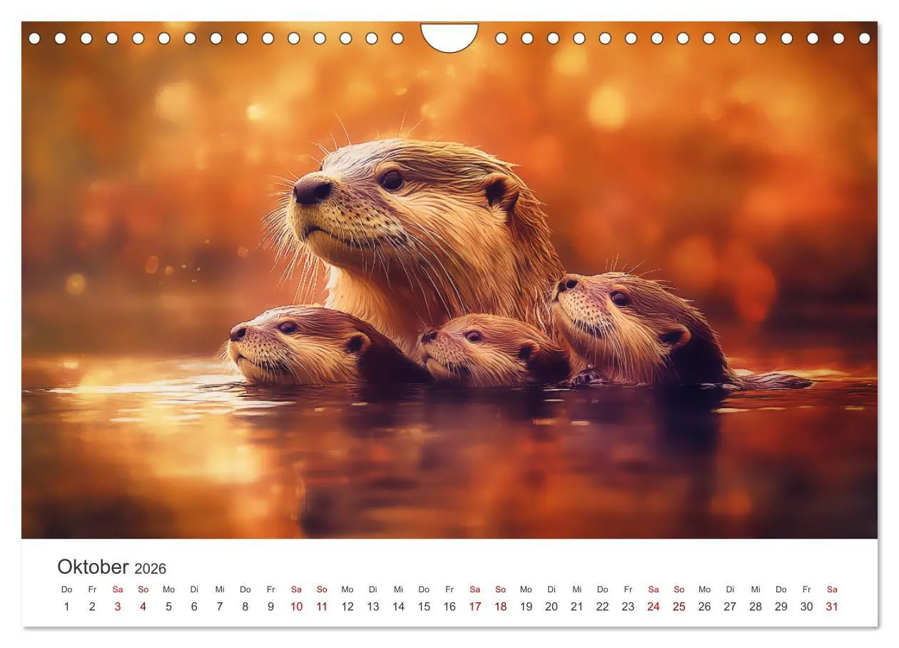 Bild: 9783457296141 | Wächter des Flusses - Ein Jahr mit Fischottern (Wandkalender 2026...