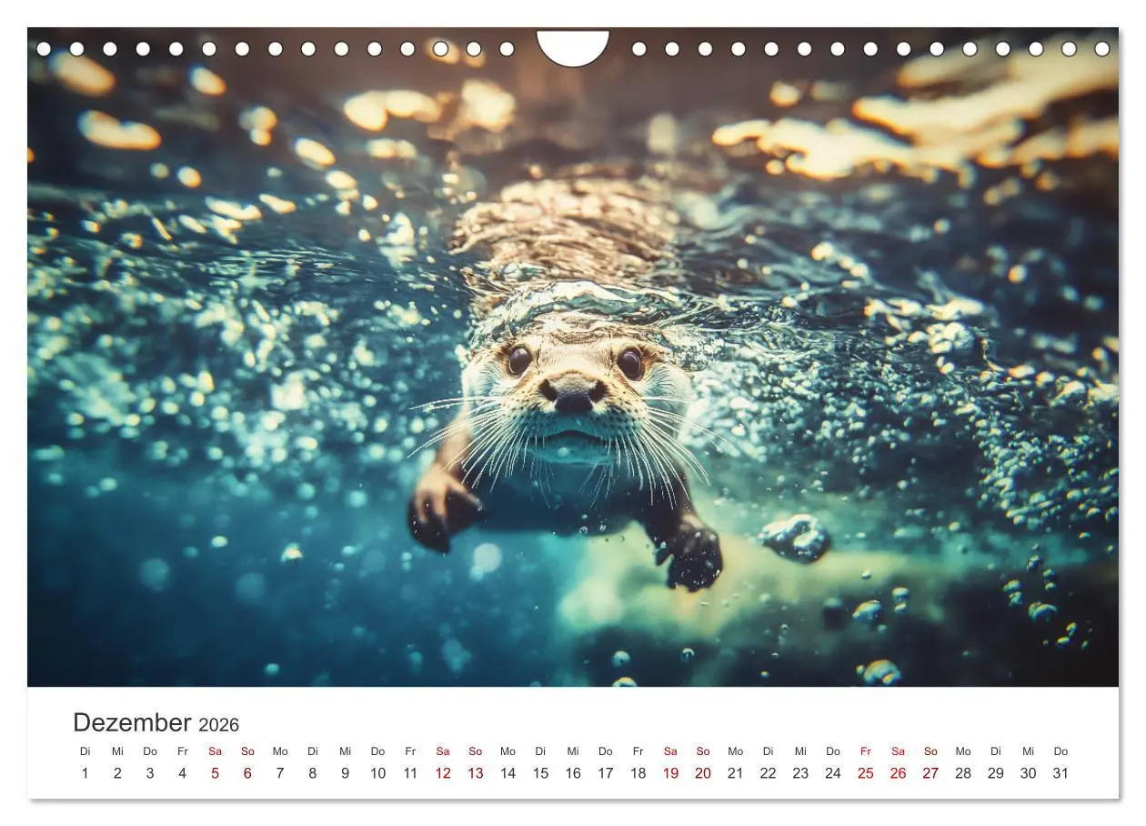 Bild: 9783457296141 | Wächter des Flusses - Ein Jahr mit Fischottern (Wandkalender 2026...