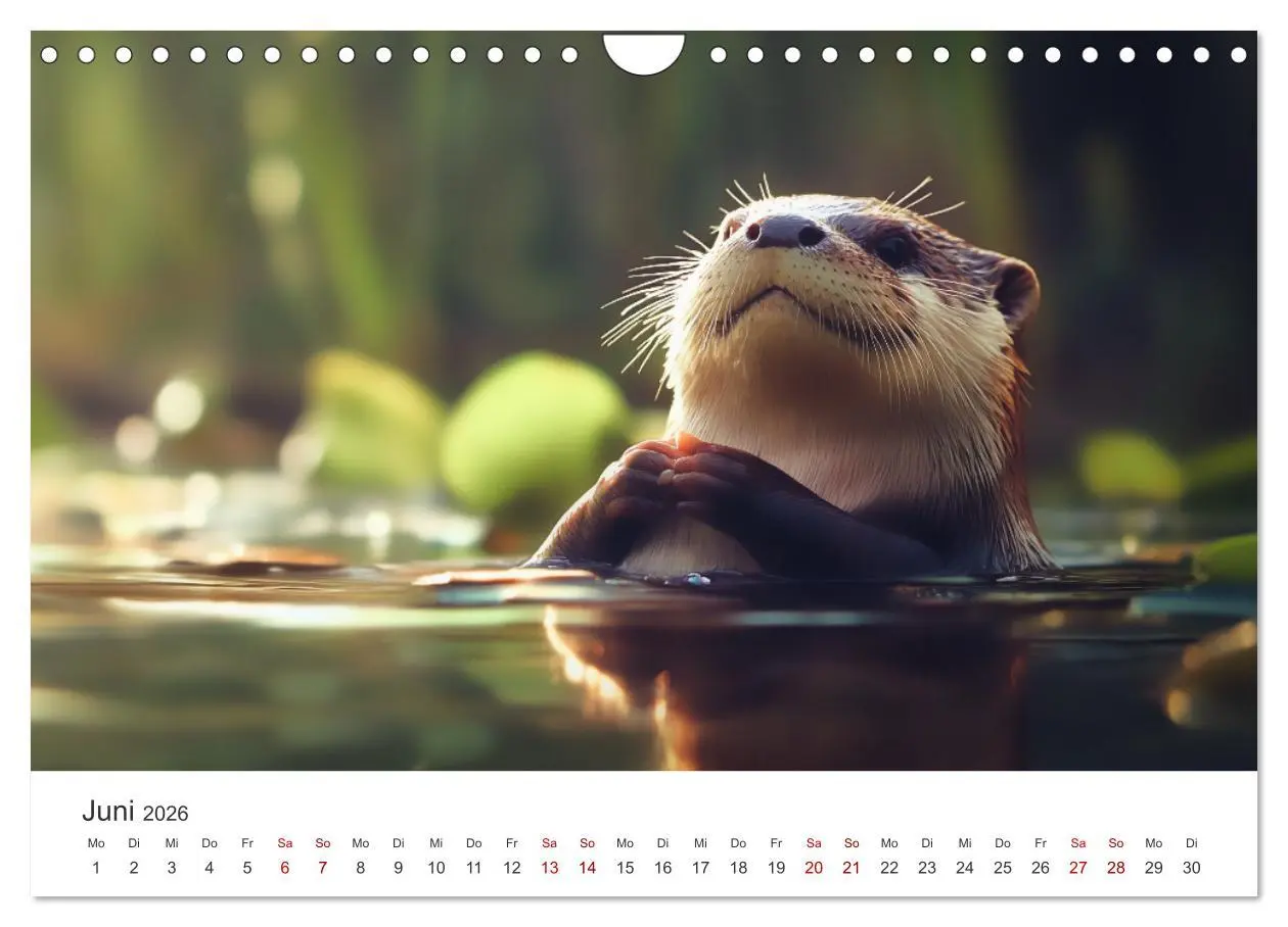 Bild: 9783457296141 | Wächter des Flusses - Ein Jahr mit Fischottern (Wandkalender 2026...