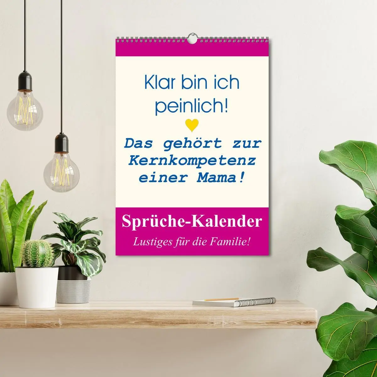 Bild: 9783516386141 | Sprüche-Kalender. Lustiges für die Familie! (Wandkalender 2026 DIN...