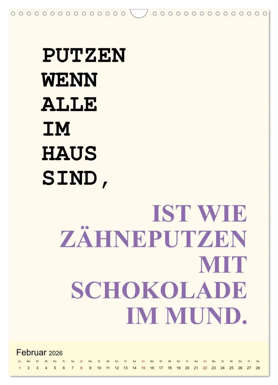 Bild: 9783516386141 | Sprüche-Kalender. Lustiges für die Familie! (Wandkalender 2026 DIN...