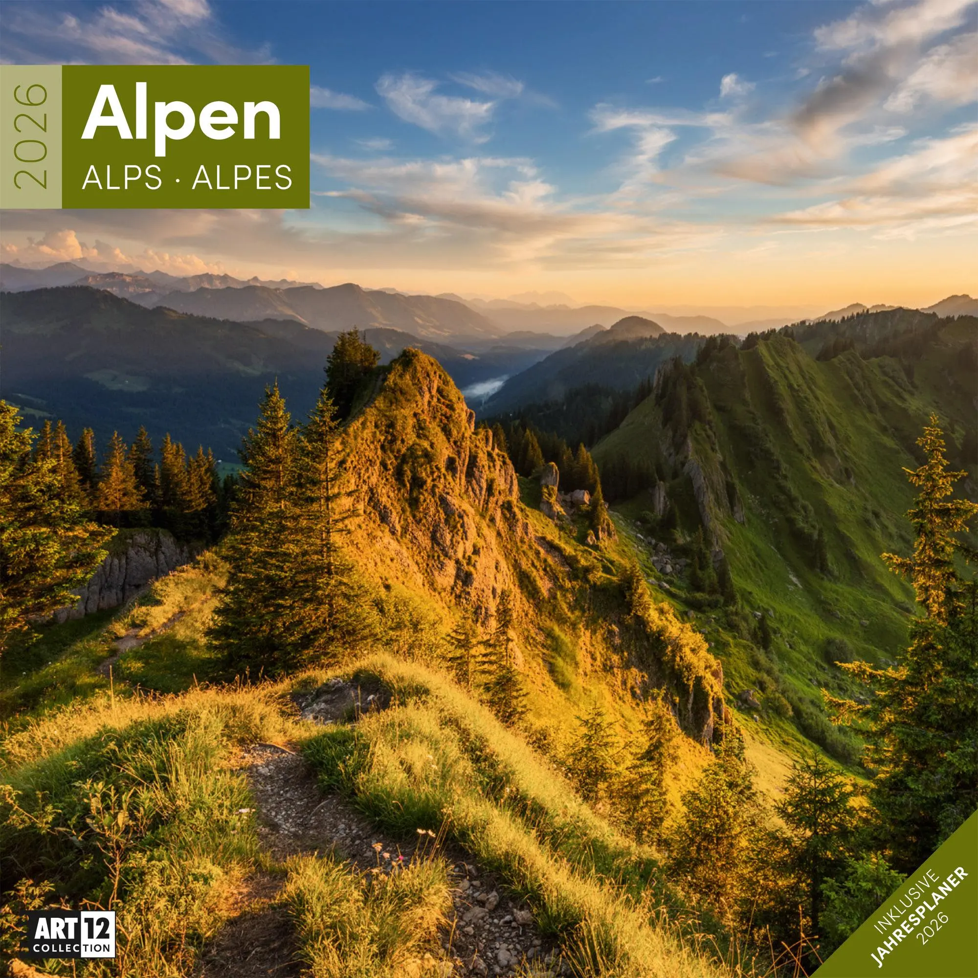Cover: 9783838446141 | Alpen Kalender 2026 - 30x30 | Ackermann Kunstverlag GmbH | Kalender
