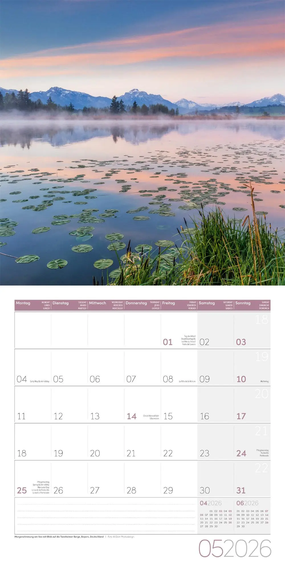 Bild: 9783838446141 | Alpen Kalender 2026 - 30x30 | Ackermann Kunstverlag GmbH | Kalender