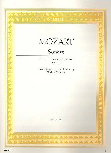 Cover: 9790001086141 | Sonate C Kv309 | Wolfgang Amadeus Mozart | Buch | Schott Music