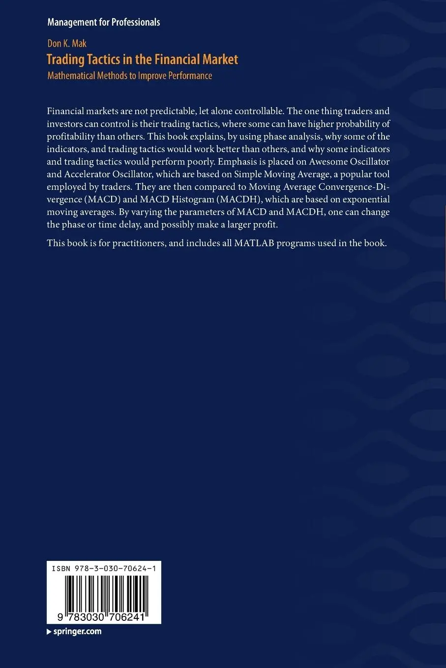 Rückseite: 9783030706241 | Trading Tactics in the Financial Market | Don K. Mak | Taschenbuch