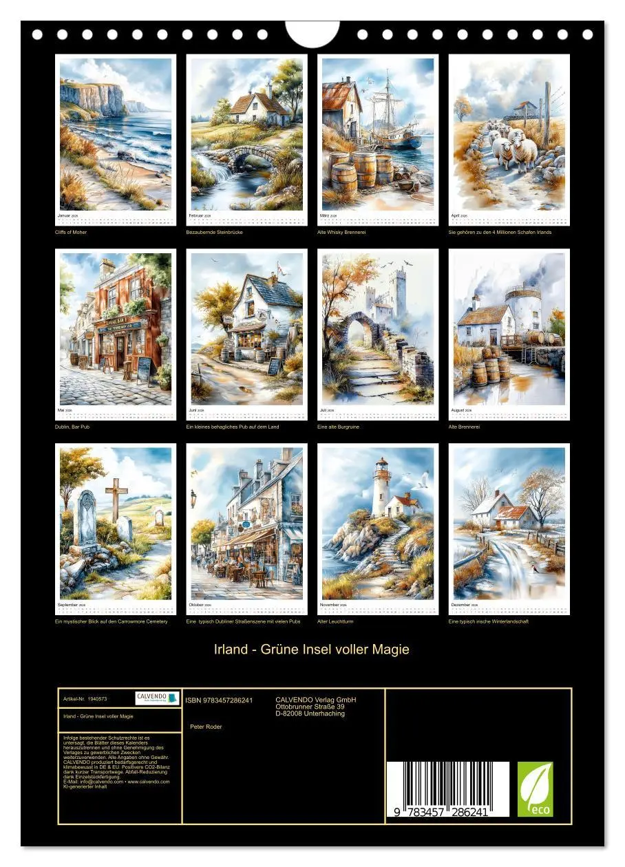 Bild: 9783457286241 | Irland - Grüne Insel voller Magie (Wandkalender 2026 DIN A4 hoch),...
