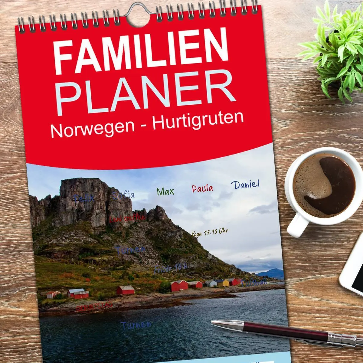 Bild: 9783516516241 | Familienplaner 2026 - Norwegen - Hurtigruten mit 5 Spalten...