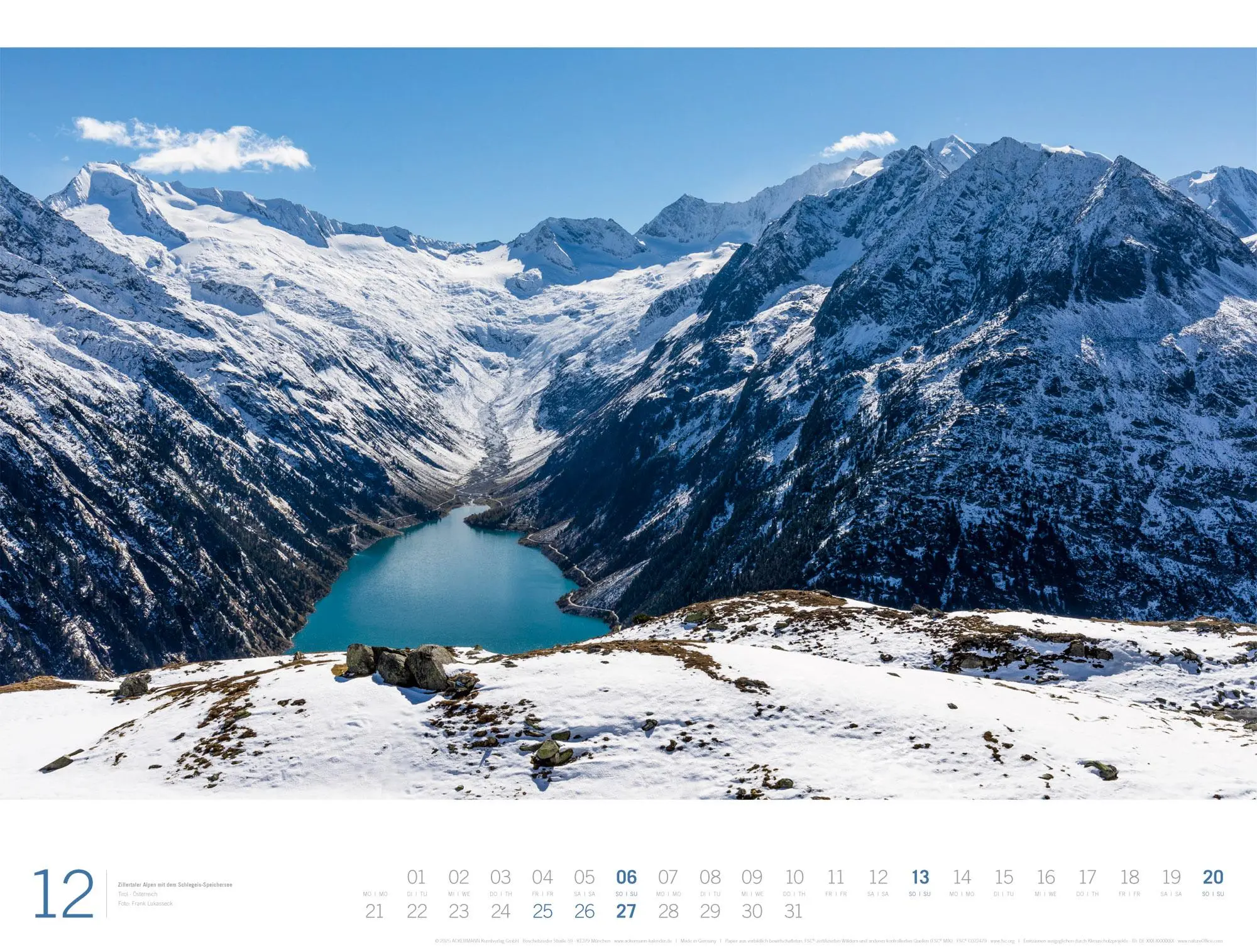 Bild: 9783838436241 | Alpen Gallery Kalender 2026 | Ackermann Kunstverlag GmbH | Kalender