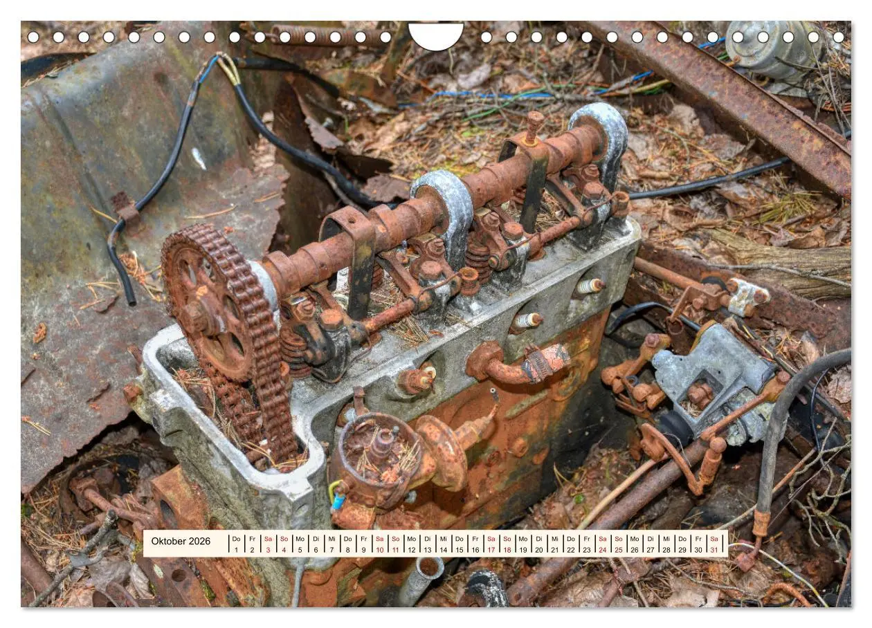 Bild: 9783457276341 | Autowracks - Verlorener Glanz 2026 (Wandkalender 2026 DIN A4 quer),...