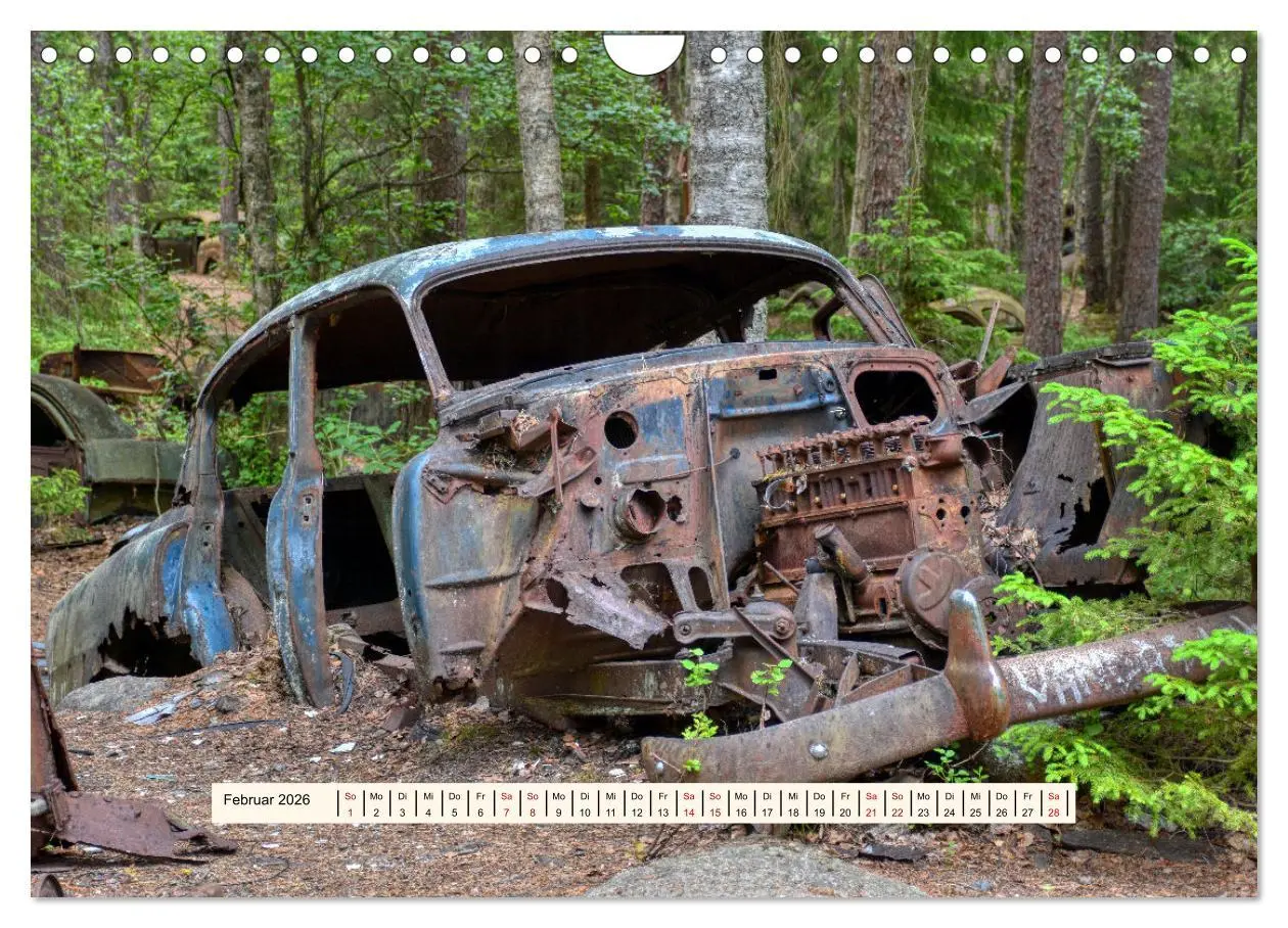 Bild: 9783457276341 | Autowracks - Verlorener Glanz 2026 (Wandkalender 2026 DIN A4 quer),...