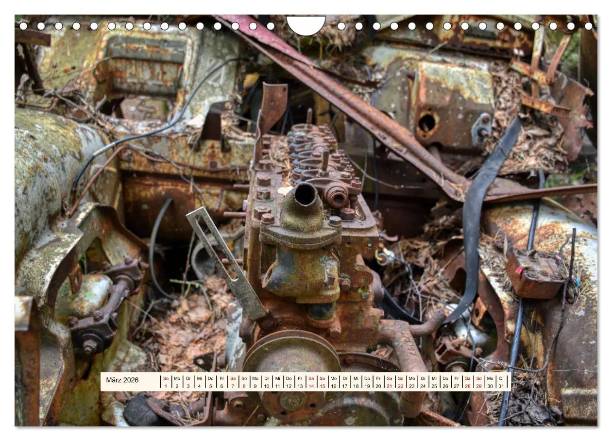 Bild: 9783457276341 | Autowracks - Verlorener Glanz 2026 (Wandkalender 2026 DIN A4 quer),...