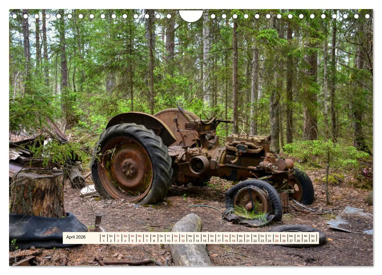 Bild: 9783457276341 | Autowracks - Verlorener Glanz 2026 (Wandkalender 2026 DIN A4 quer),...
