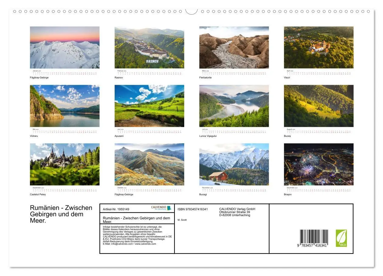 Bild: 9783457416341 | Rumänien - Zwischen Gebirgen und dem Meer. (hochwertiger Premium...