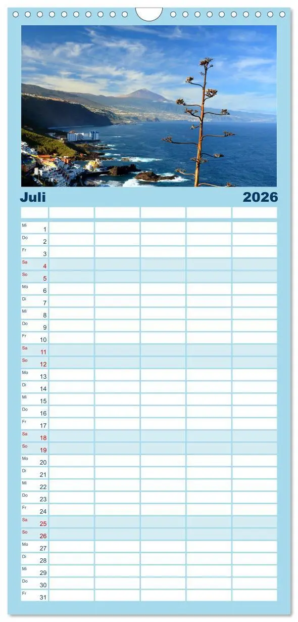 Bild: 9783516506341 | Familienplaner 2026 - Teneriffa Insel der Glückseeligen mit 5...