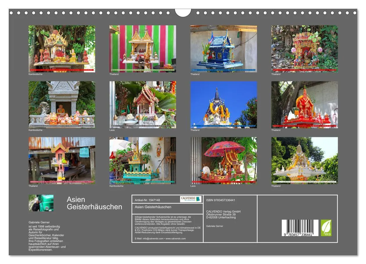 Bild: 9783457336441 | Asien Geisterhäuschen (Wandkalender 2026 DIN A3 quer), CALVENDO...