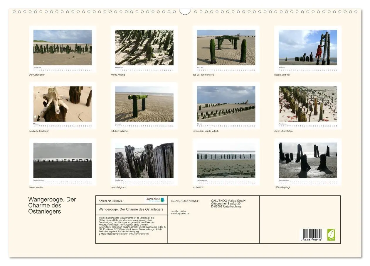 Bild: 9783457956441 | Wangerooge. Der Charme des Ostanlegers (Wandkalender 2026 DIN A2...