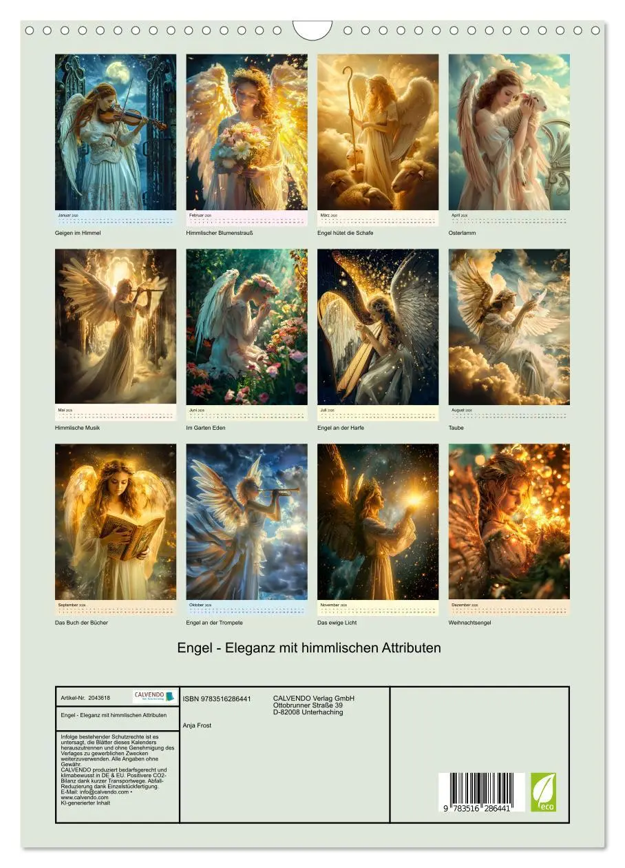 Bild: 9783516286441 | Engel - Eleganz mit himmlischen Attributen (Wandkalender 2026 DIN...