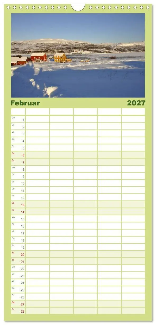 Bild: 9783594336441 | Familienplaner 2027 - SKANDINAVIEN mit 5 Spalten (Wandkalender, 21...