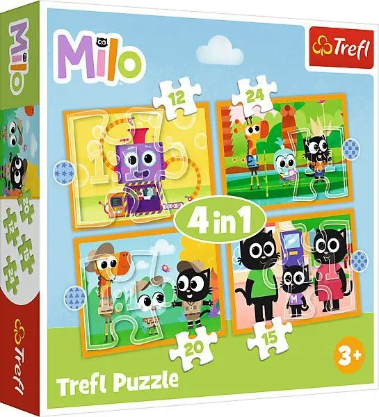 Cover: 5900511346541 | 4 in 1 Puzzle - MILO | Spiel | In Kartonage | 34654 | 2024 | Trefl