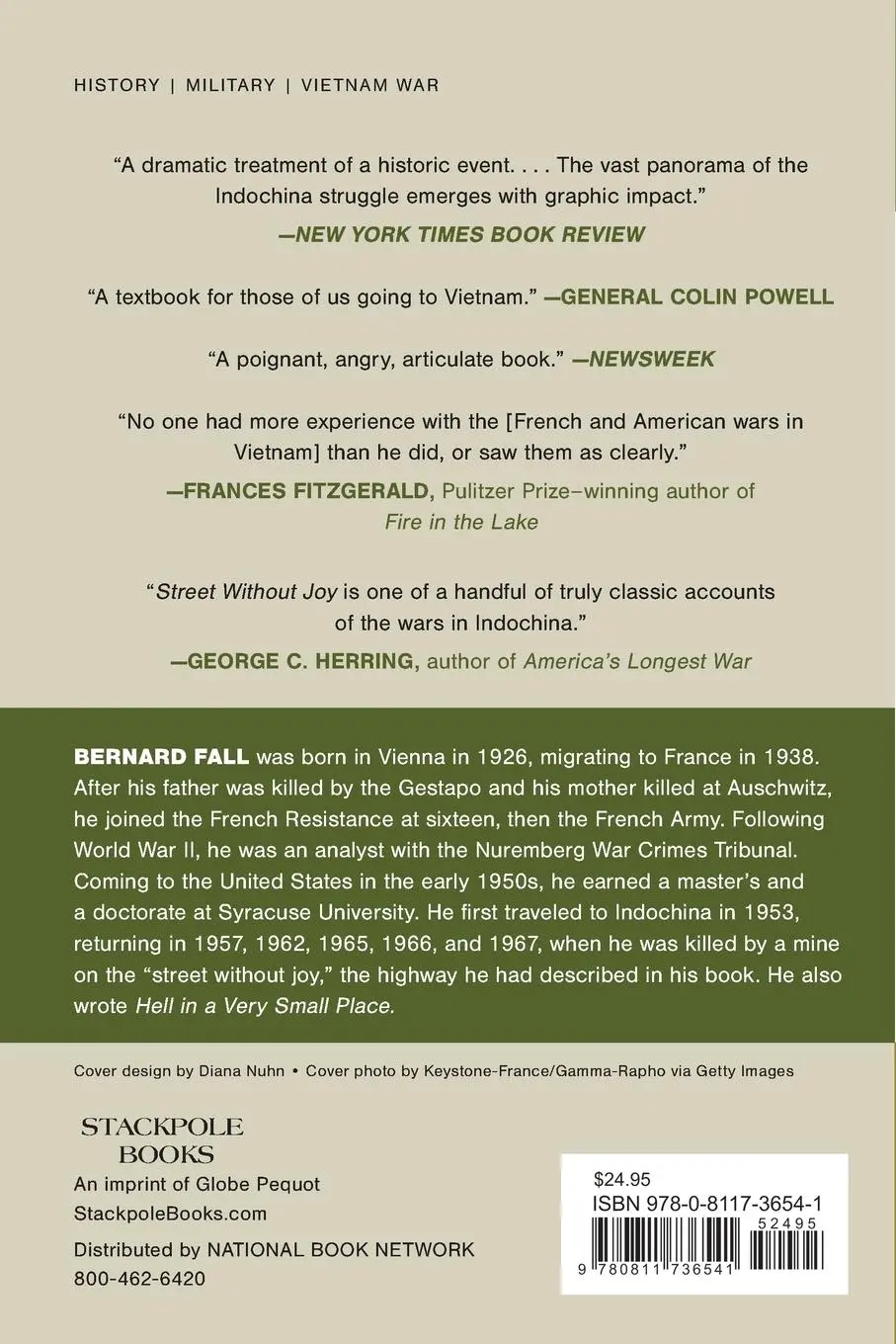 Rückseite: 9780811736541 | Street Without Joy | The French Debacle in Indochina | Bernard B. Fall