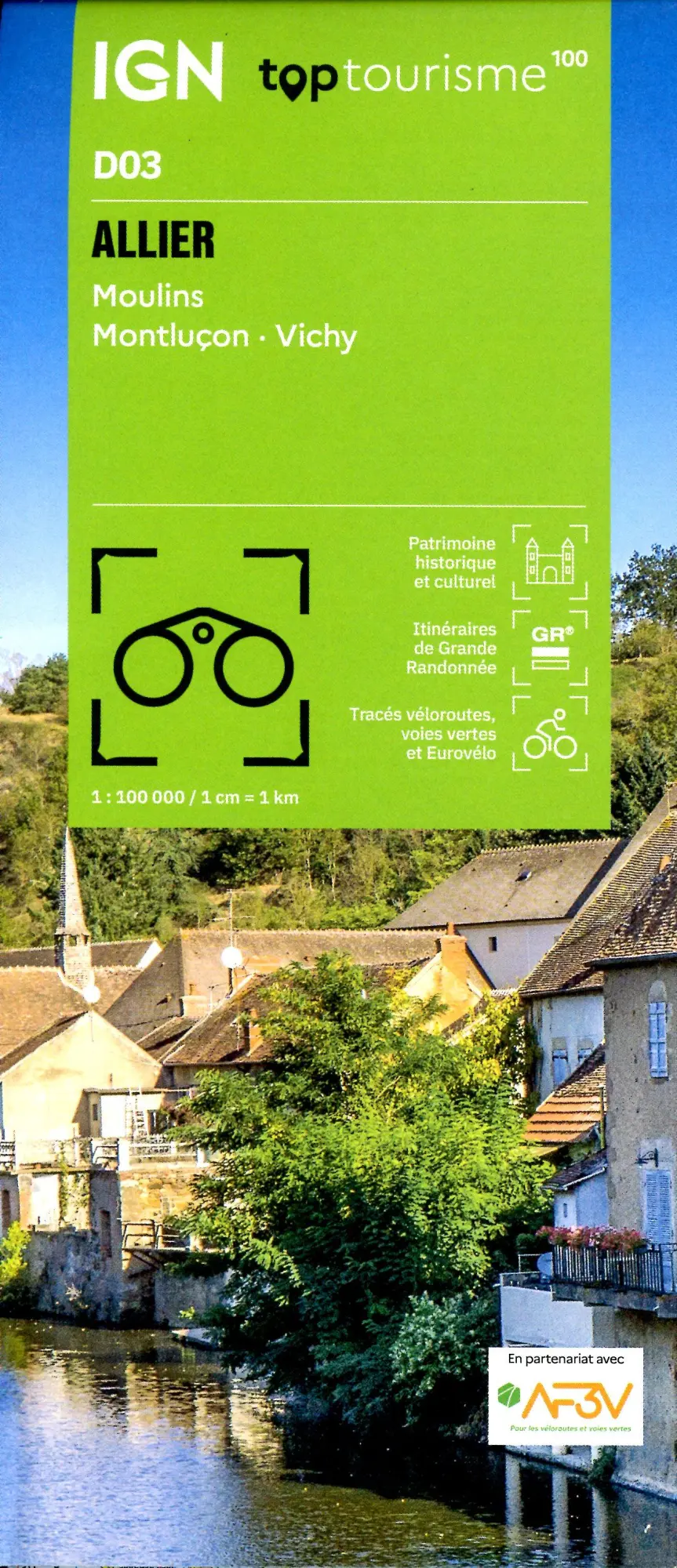 Cover: 9782758556541 | Allier Montluçon | ALLIER - MONTLUÇON - MOULIN - VICHY 1:100000 | 2025