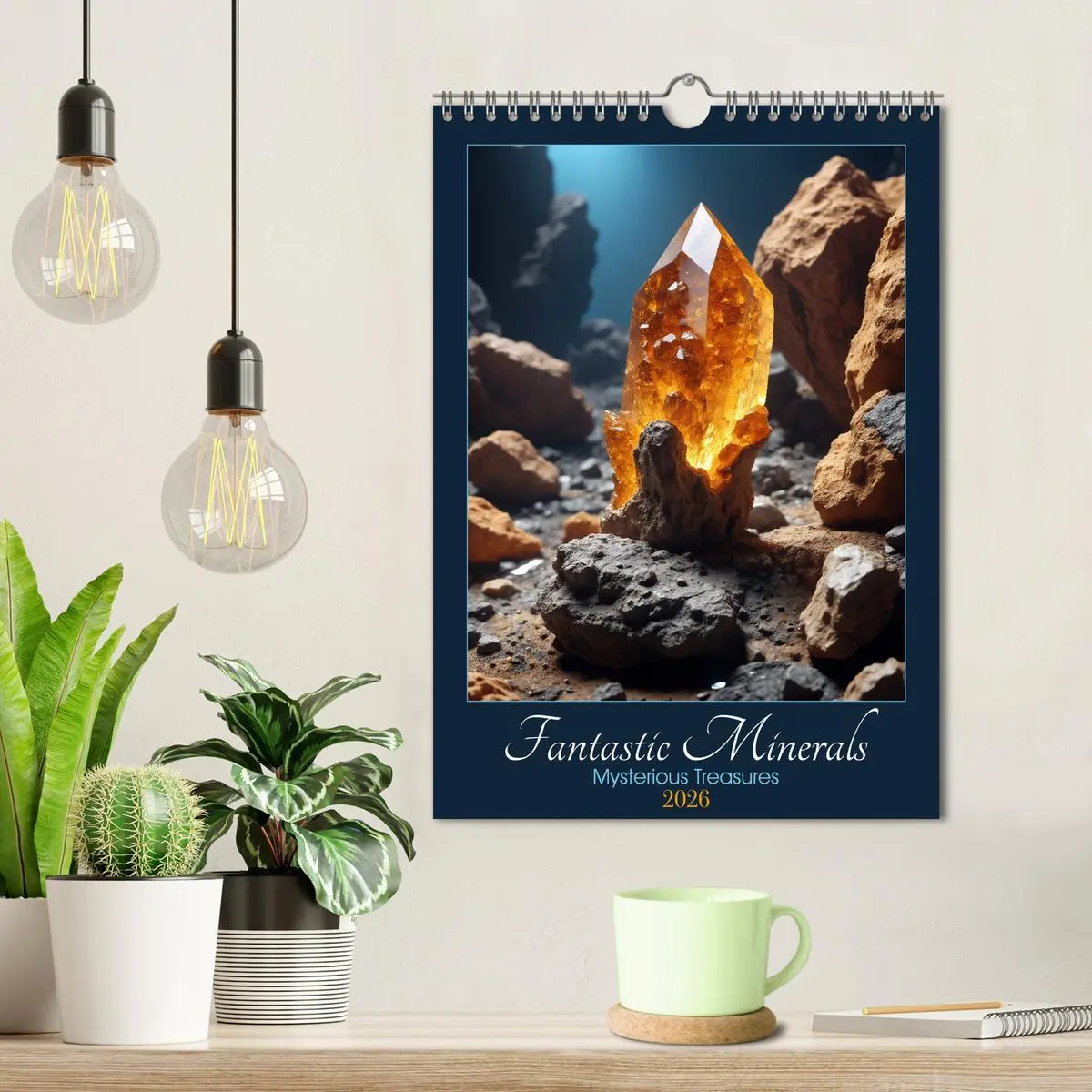 Bild: 9783457256541 | Fantastic Minerals - Mysterious Treasures (Wall Calendar 2026 DIN...
