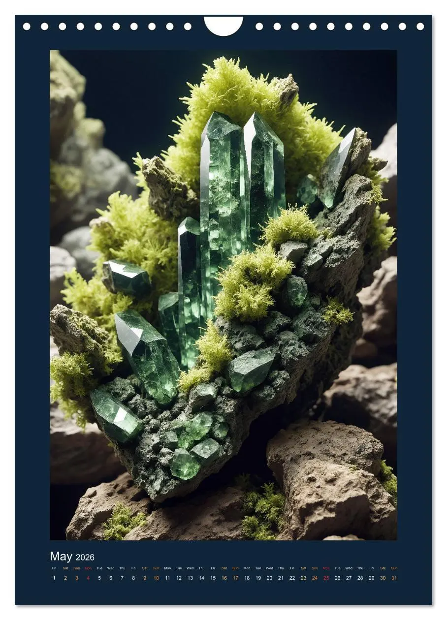 Bild: 9783457256541 | Fantastic Minerals - Mysterious Treasures (Wall Calendar 2026 DIN...