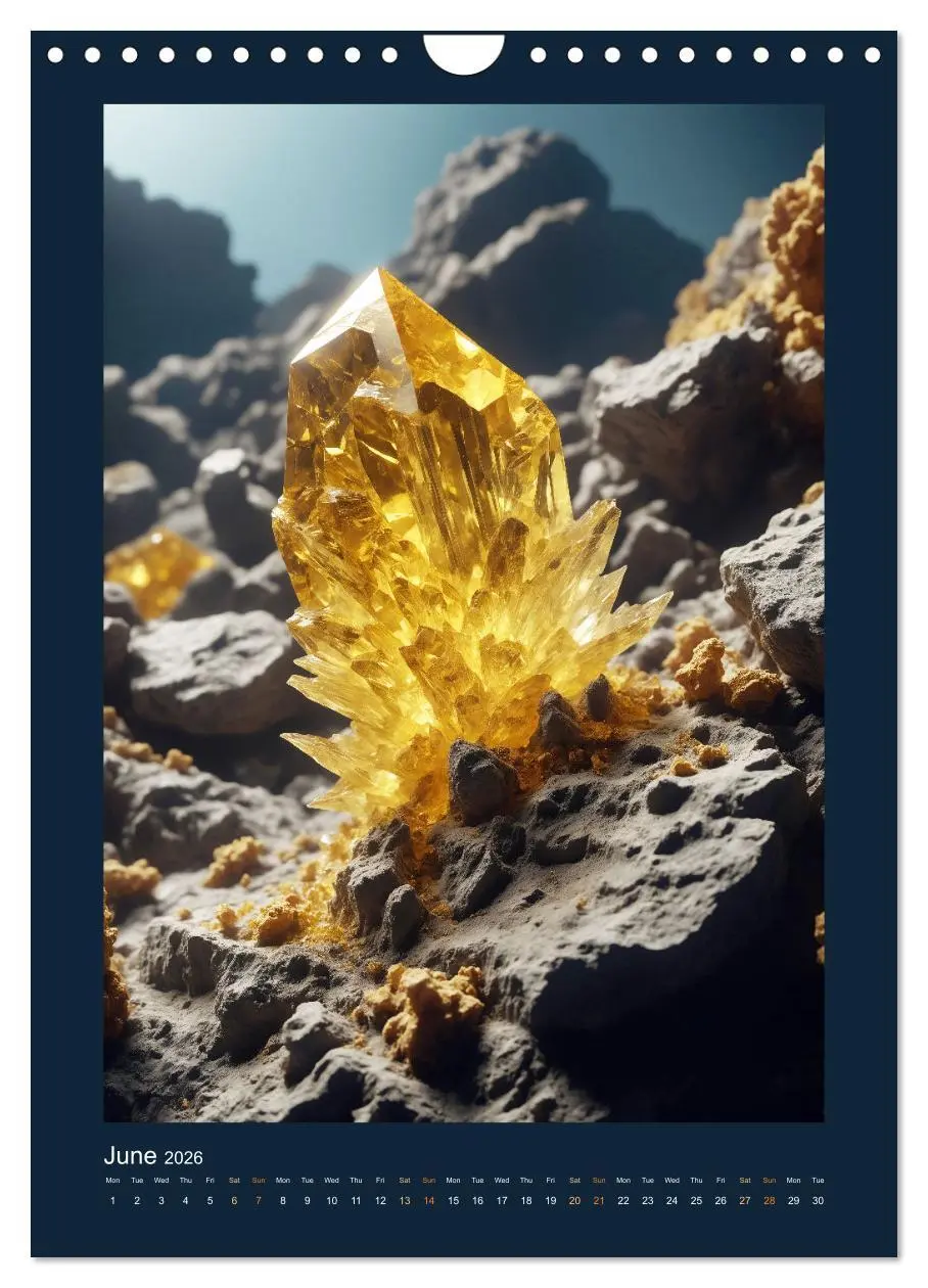 Bild: 9783457256541 | Fantastic Minerals - Mysterious Treasures (Wall Calendar 2026 DIN...