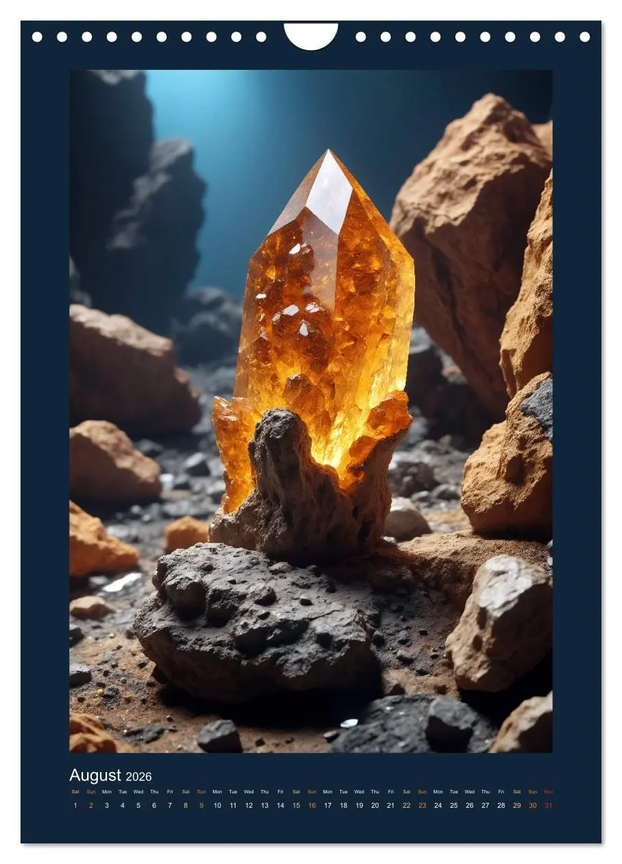 Bild: 9783457256541 | Fantastic Minerals - Mysterious Treasures (Wall Calendar 2026 DIN...